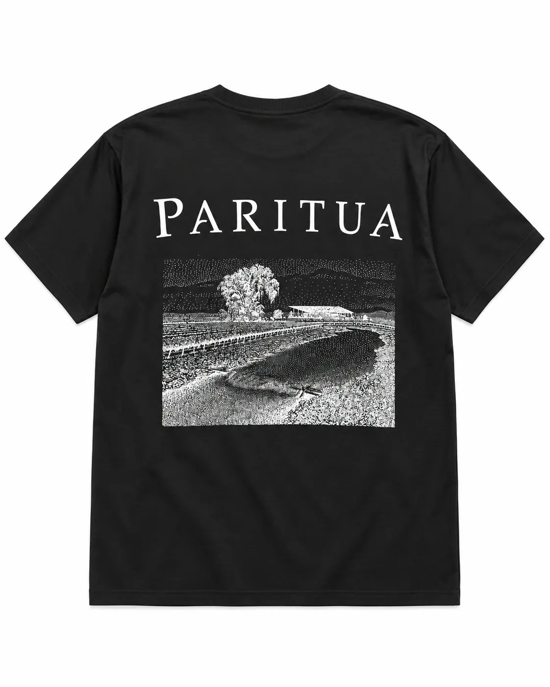 Men back tee